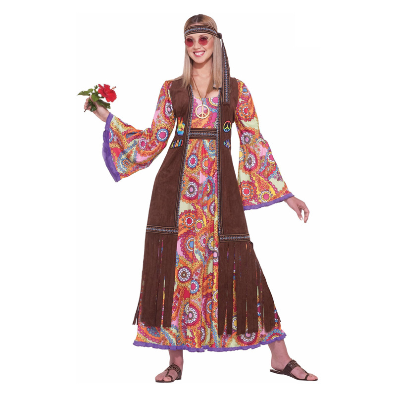 70s Vintage Disco Style Hippie Cosplay Womens Halloween Costumes